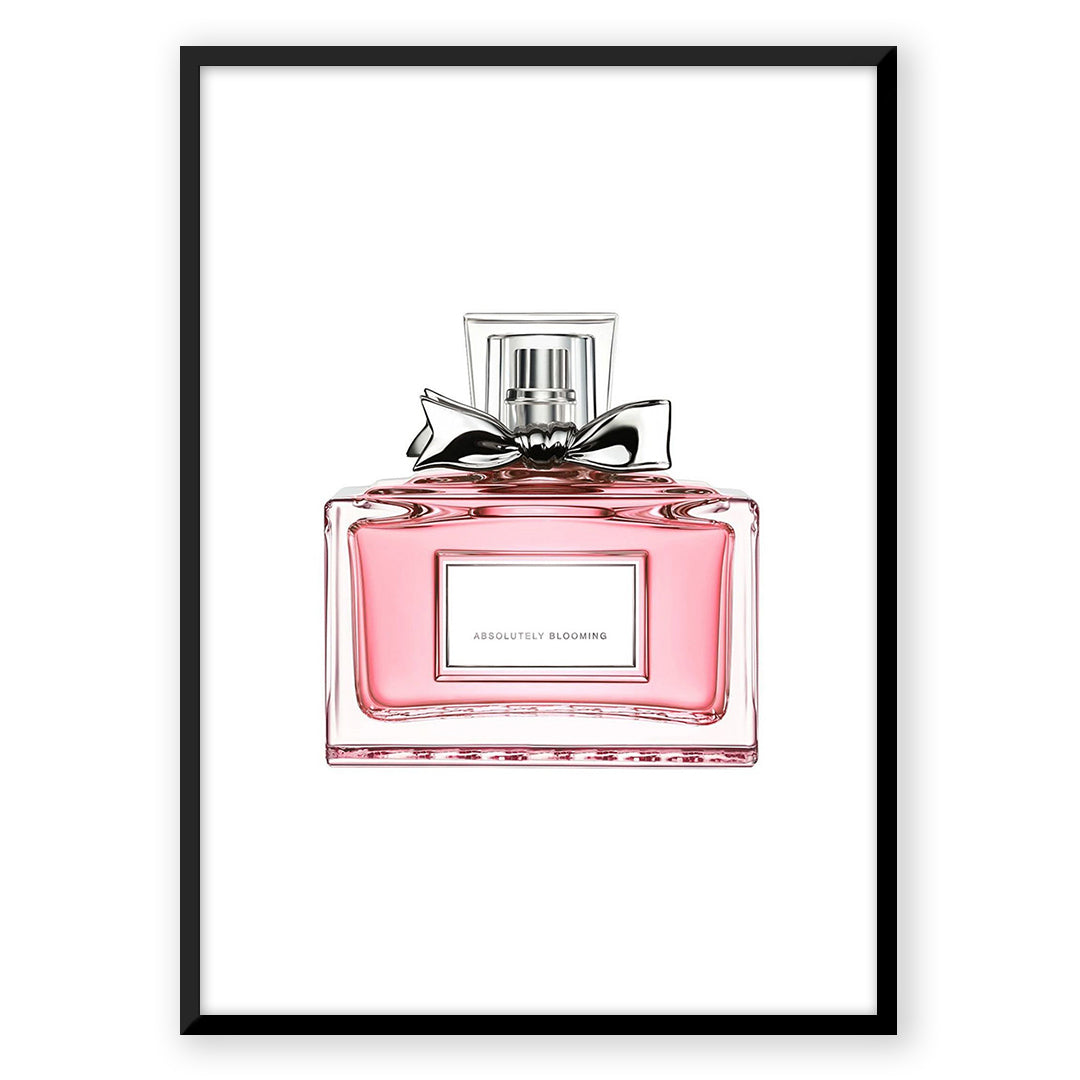 Pink perfume bottle art print