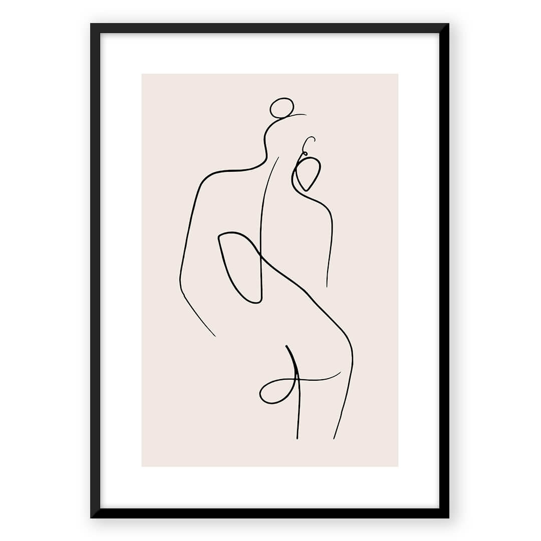 Abstract line art of a woman, q3_30b91fbc