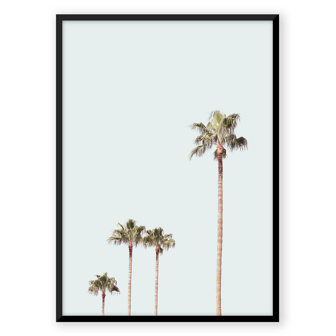 Palm trees art print