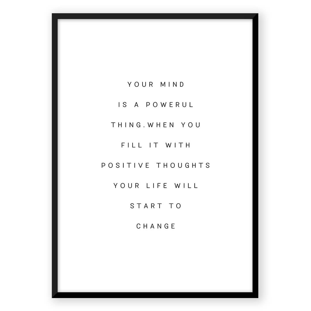 Motivational poster Your Mind - B_033a0922