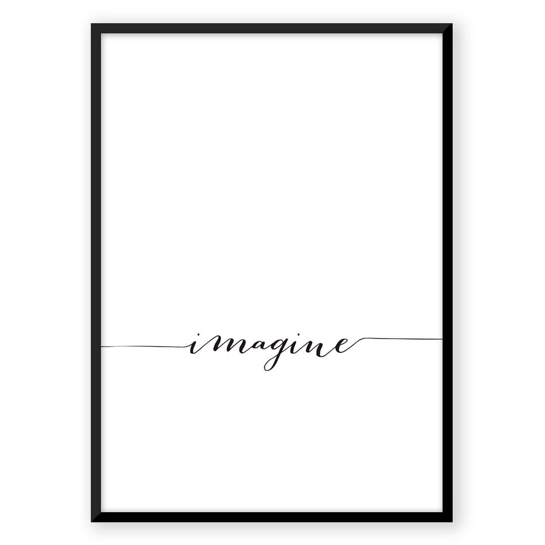 Imagine wall art print