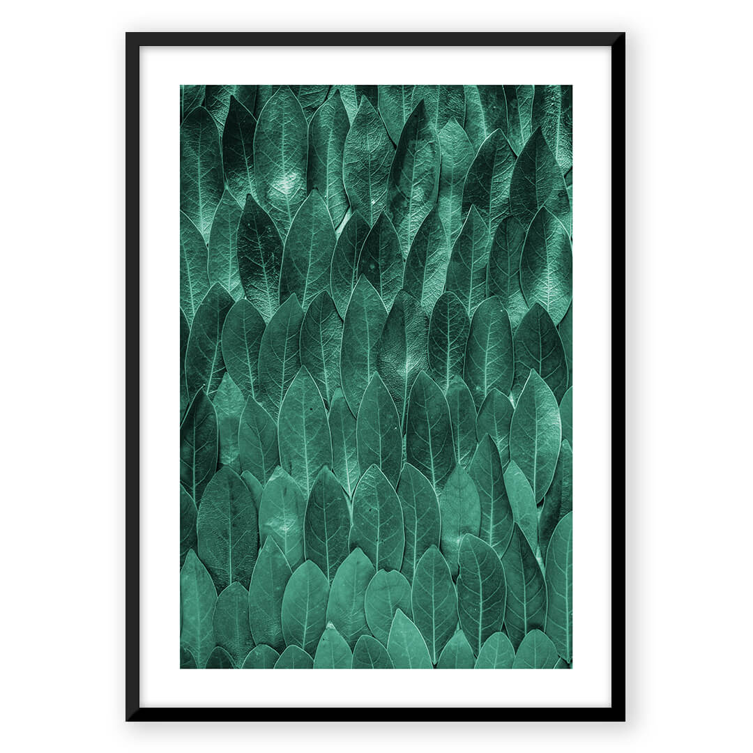 Green leaf art print
