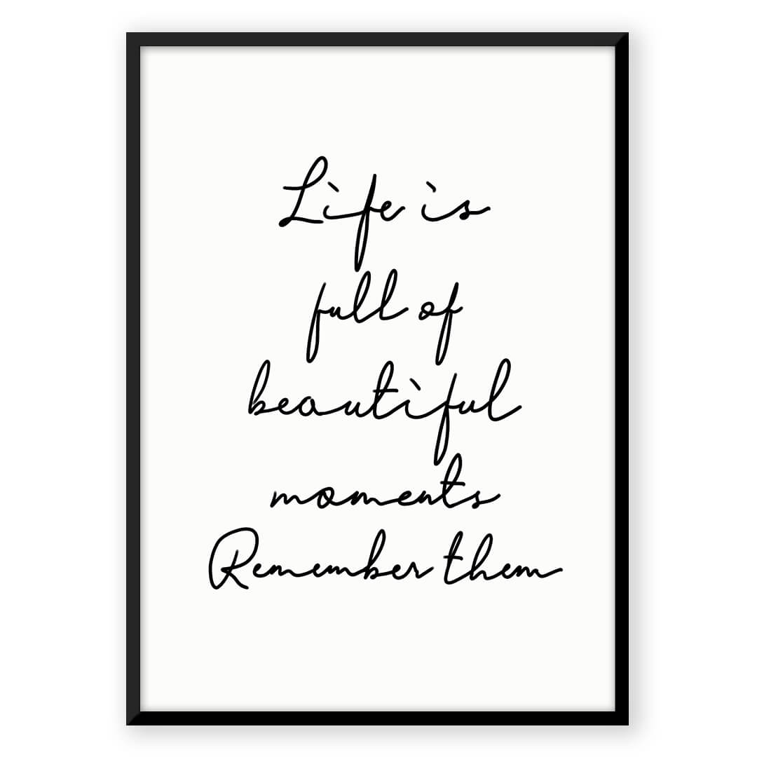 Flower & Feather Quote - Nordic Peace