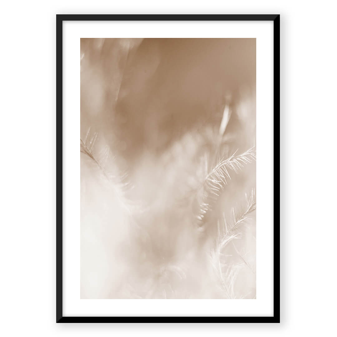 Abstract feather artwork print