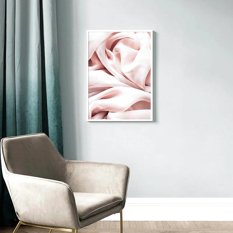 Abstract silk fashion canvas poster