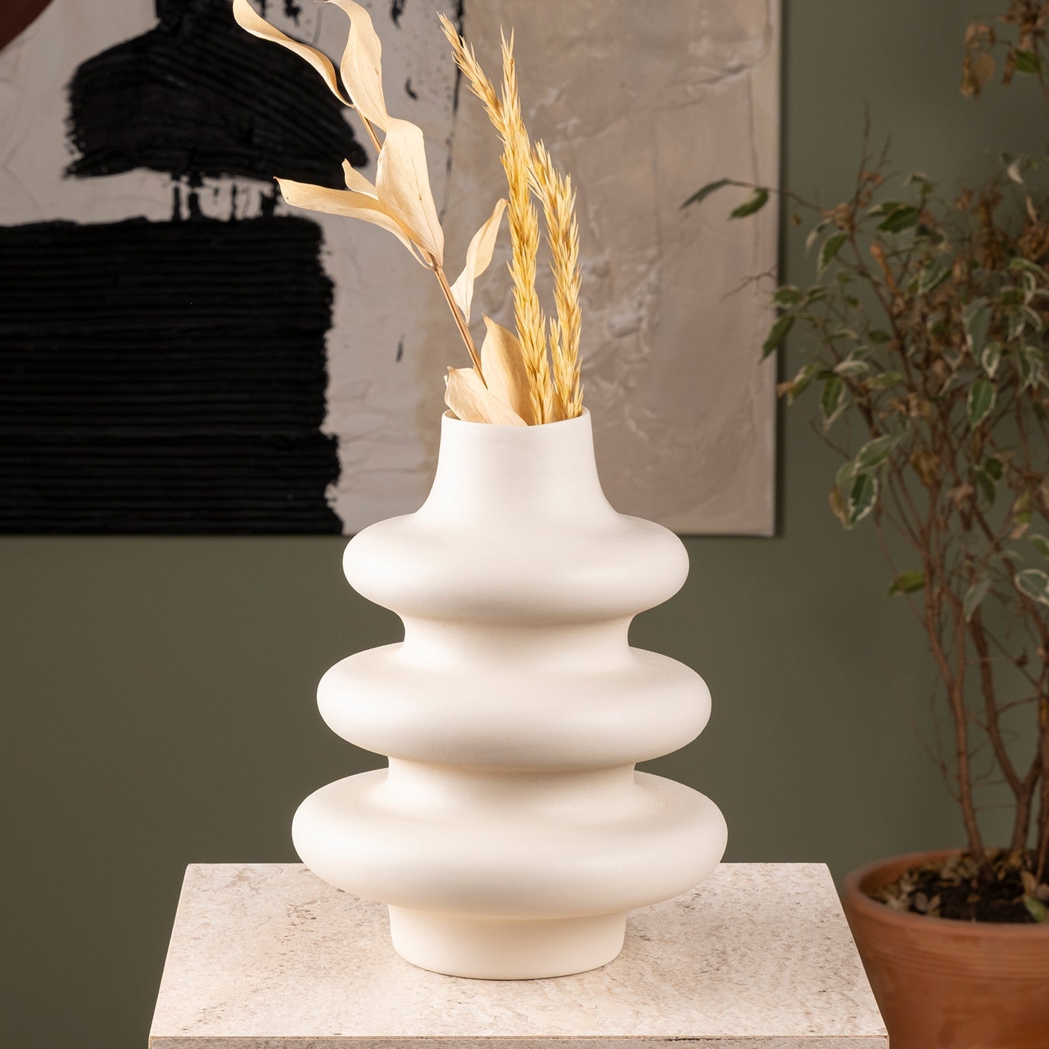 Boomerang Ceramic Vase